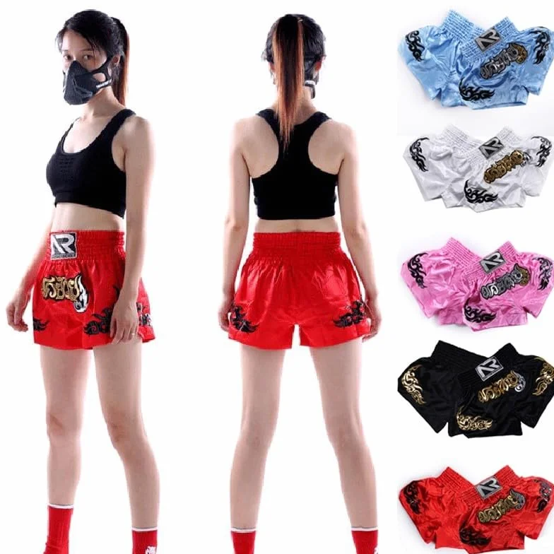 Honseadek Pantalones cortos de entrenamiento unisex para artes marciales mixtas, transpirables y cómodos para kickboxing y fitness