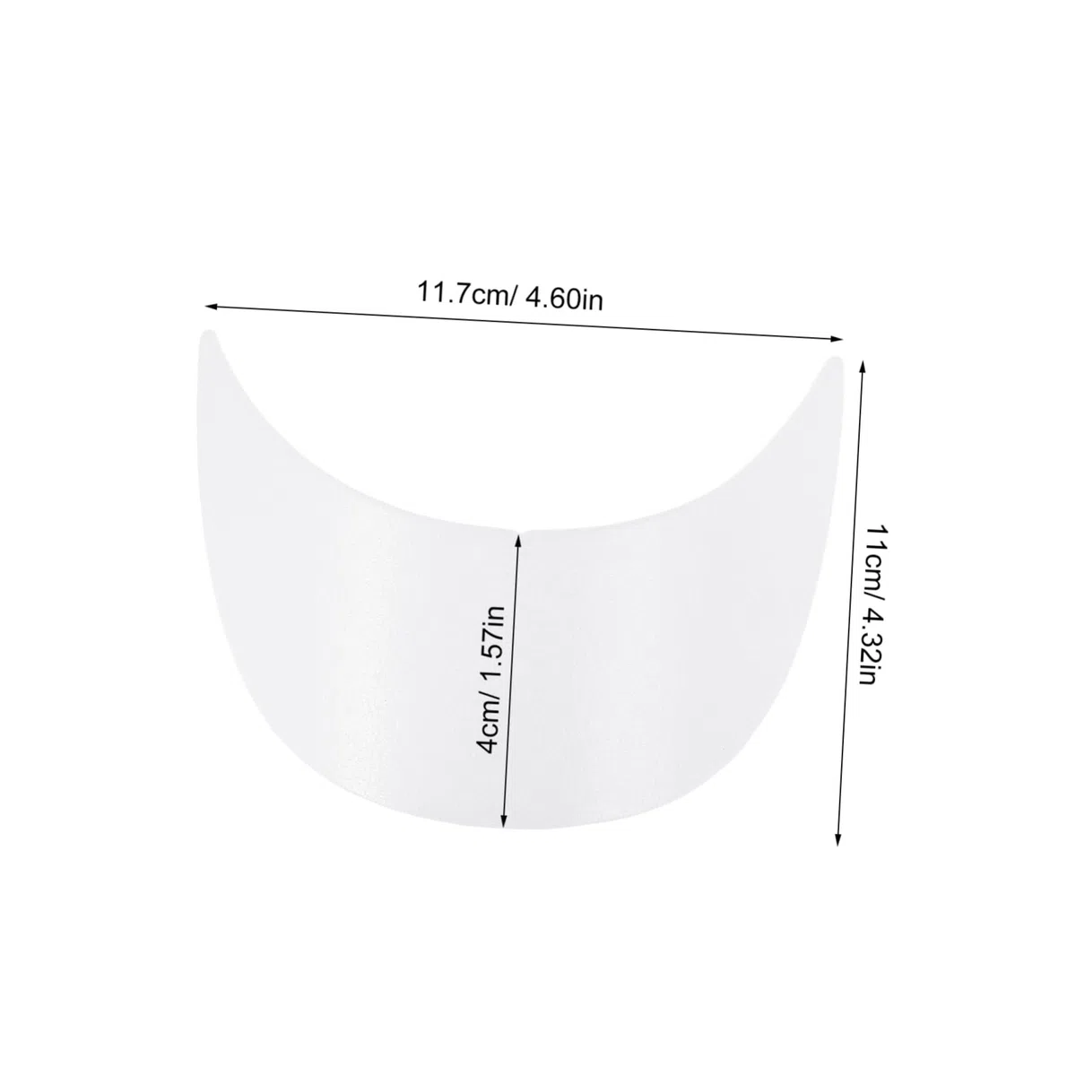 Homoyoyo Visera Solar de Repuesto para Gorra de Béisbol 15,4 X 5,2 Cm Plástico Color Claro 1,8 Mm Resistente Protección Solar para Niños Uso Exterior 20 Piezas para Fabricación