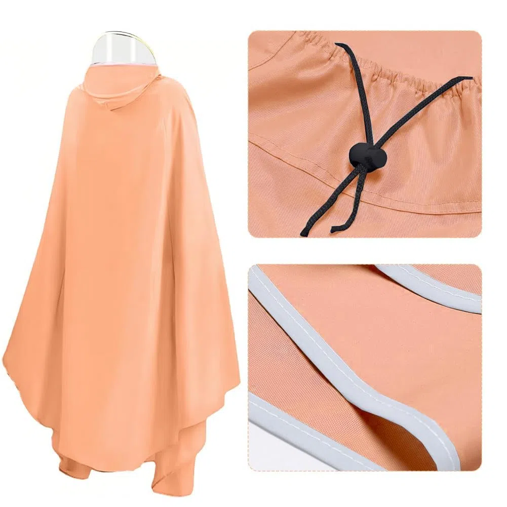 Capa de Lluvia para Motocicleta Eléctrica, Impermeable Reutilizable de Cuerpo Completo, Impermeable para Ciclismo con Casco, a Prueba de Tormentas, Unisex, Chaqueta Poncho con
