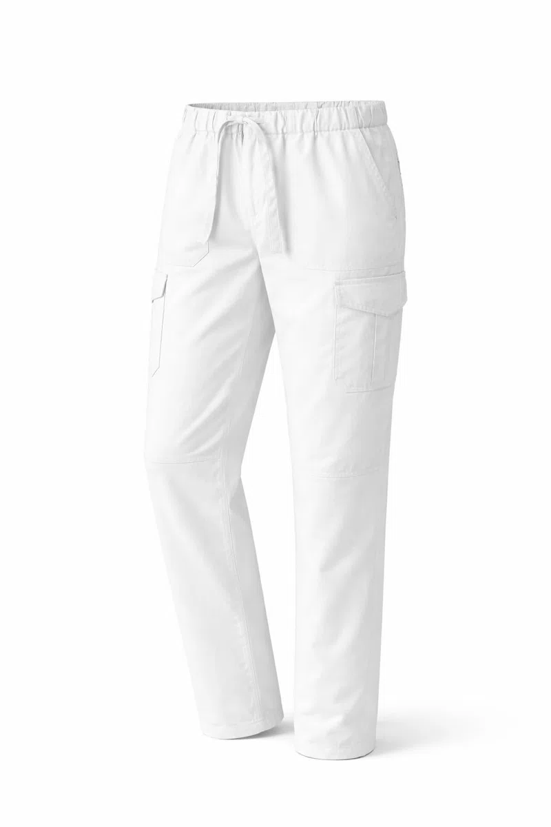 Victory KAIXUAN – PANTALÓN Sanitaria DE Cintura ELÁSTICA con CORDÓN Y MULTIBOLSILLO – Uniforme SEÑORA MÉDICA Enfermera Dentista ESTÉTICA Limpieza HOSTELERÍA – Serie Q8114