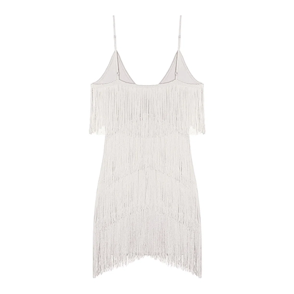 Vestido de mujer con borla halter de los años 20, vestido con flecos, con soporte, gran fiesta, vestido de carnaval con flecos
