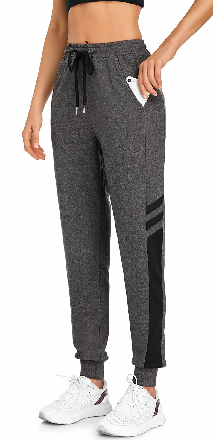 BENNIES Pantalon de Chandal Mujer Algodon Pantalones Mujer Invierno Jogger Pantalones Deportivos Largos Elastica Sweatpants con Bolsillos para Correr Running Casual Fitness Gimnasio Jogging
