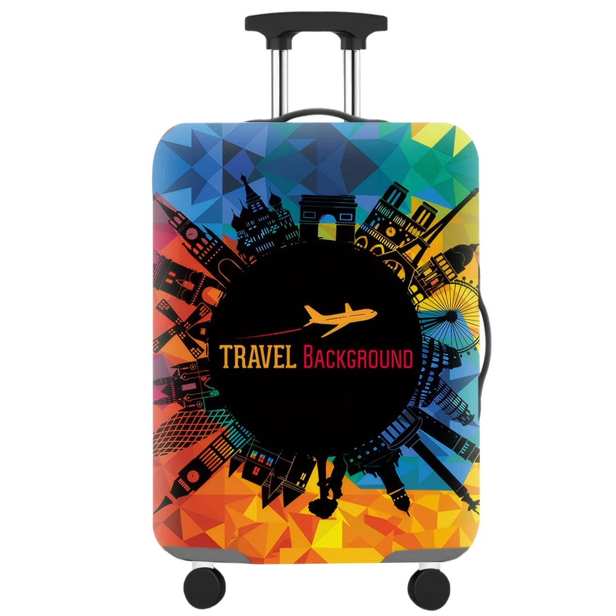 Cubierta Elástica de Equipaje de Viaje Cubierta Protectora de Equipaje Funda Maleta Cabina para Maleta de 22 a 32 Pulgadas (XL)
