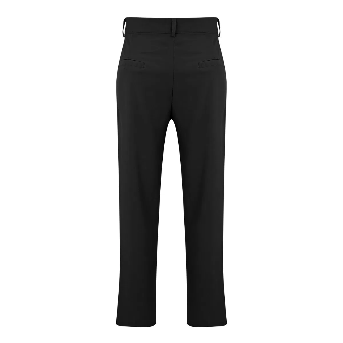Traje formal para hombre con bolsillos inclinados, tubo recto, ajuste holgado, color sólido, cómodo, a la moda, casual, pantalones de memoria