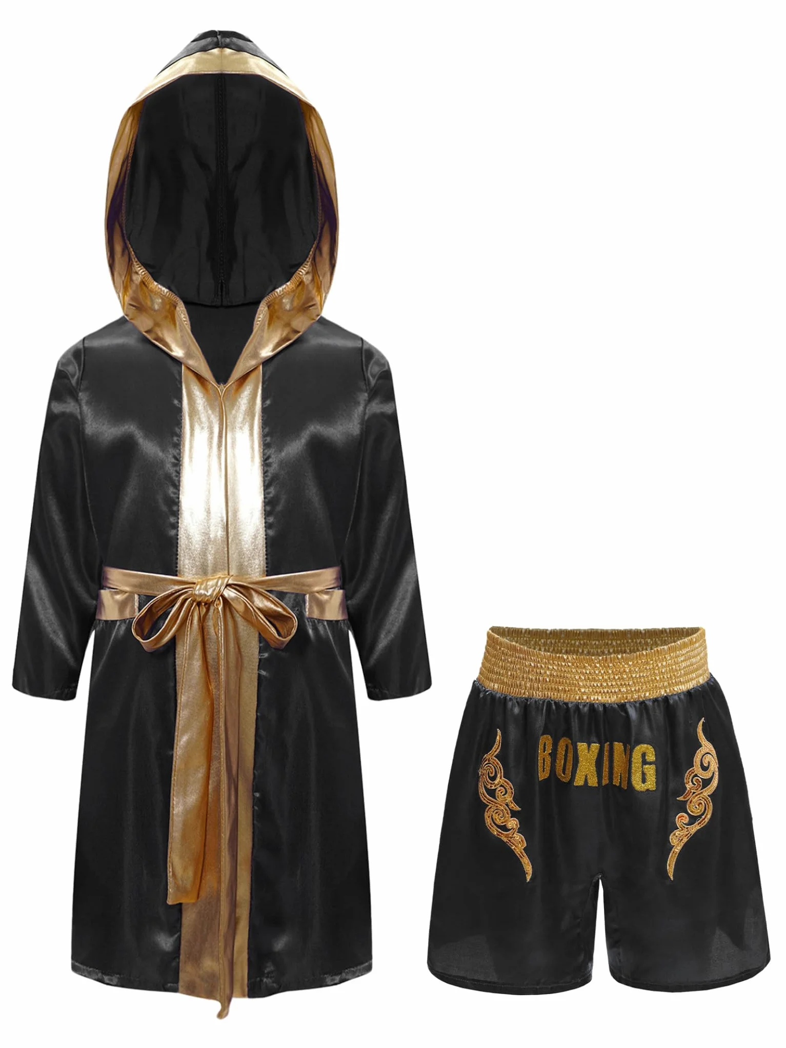 Albornoz de boxeo para niño, Muay Thai MMA Kickboxing Uniforme