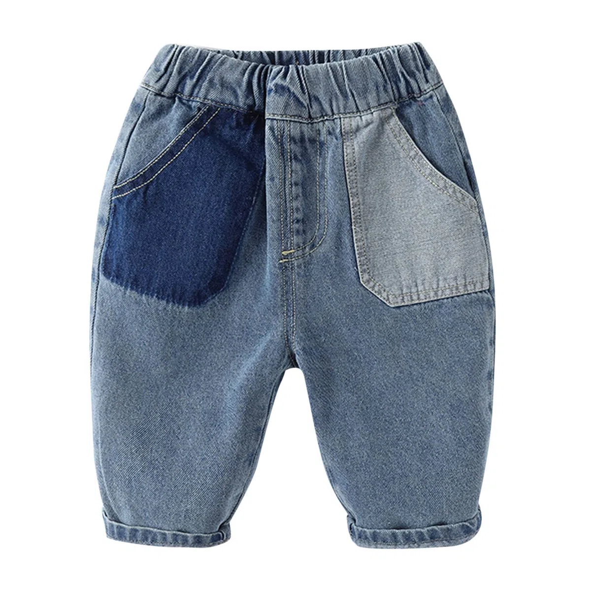Generisch 2026 Jeans Niño Pequeño Bebé Niños Niñas Patchwork Jeans Pantalones Pantalones Pantalones Trajes Ropa