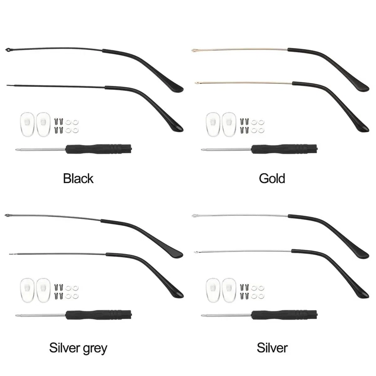 Patillas Gafas 1 par de gafas sol universales antideslizantes con montura for, repuesto patillas for, accesorios for