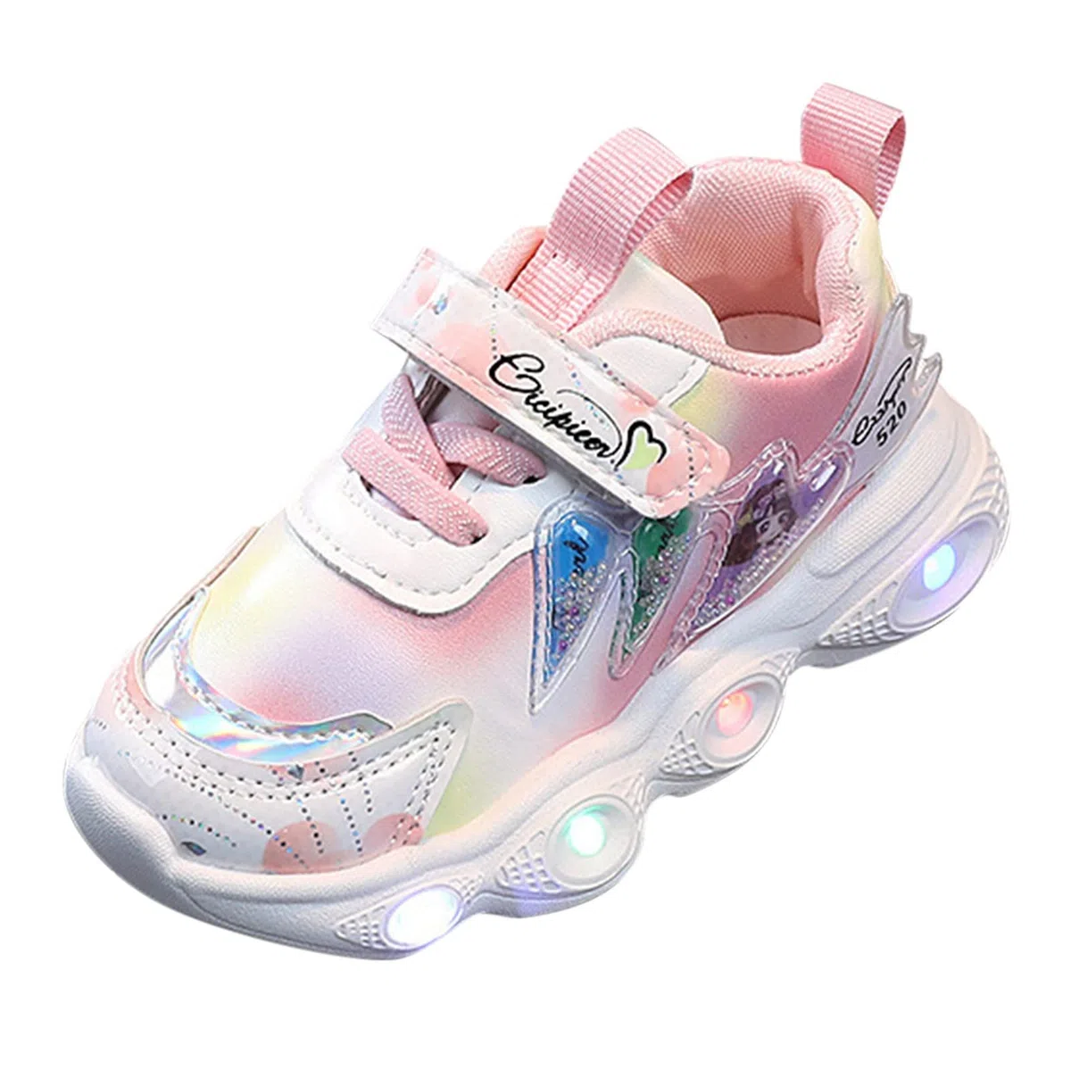 Zapatillas Deportivas Niña Zapatillas Luces Running Bambas, con Luces Led Brillantes, para Niña con Suela Goma Antideslizante