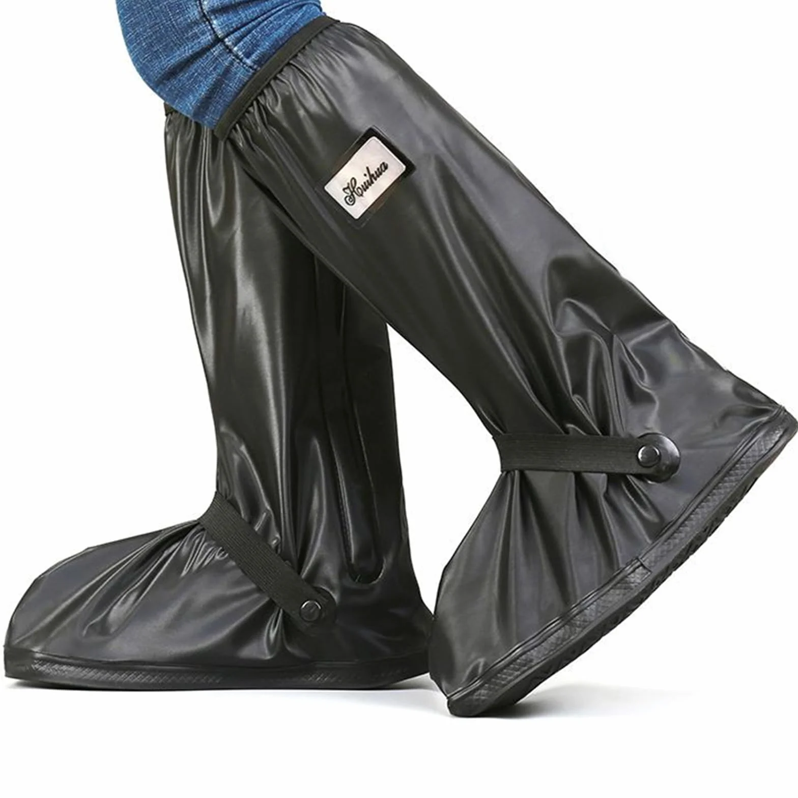 Cubre Zapatos Impermeable Lluvia Hombre Mujer Lavable Cubrezapatos Impermeable Reflector Diseño de Suela Antideslizante Cubre Calzado Cubrebotas Nieve Anti Barro Reutilizables