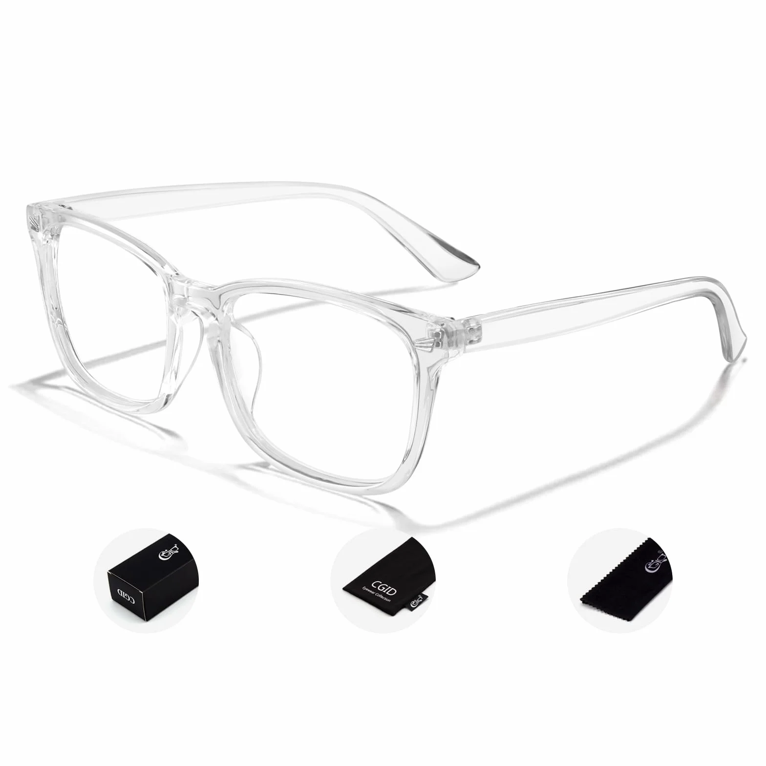 CGID CN82 Retro Anteojos Lente Claro Gafas Para Mujer y Hombre
