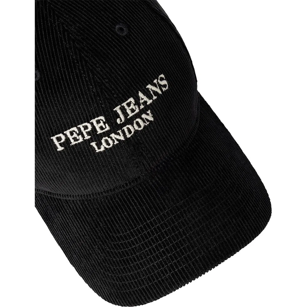 Pepe Jeans Ethan - Gorra de Pana para Hombre, Color Negro (Negro), Talla única, Negro (Negro), Talla única