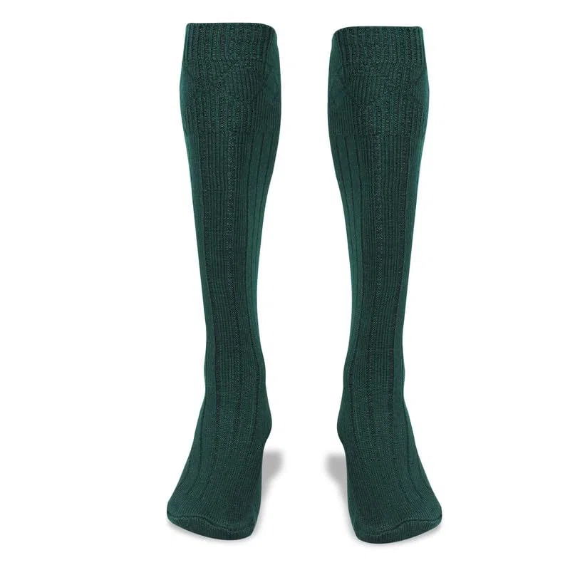 Calcetines de lana para hombre, estilo tradicional escocés, para usar en las tierras altas, informales, bodas, deportes, calentadores de piernas