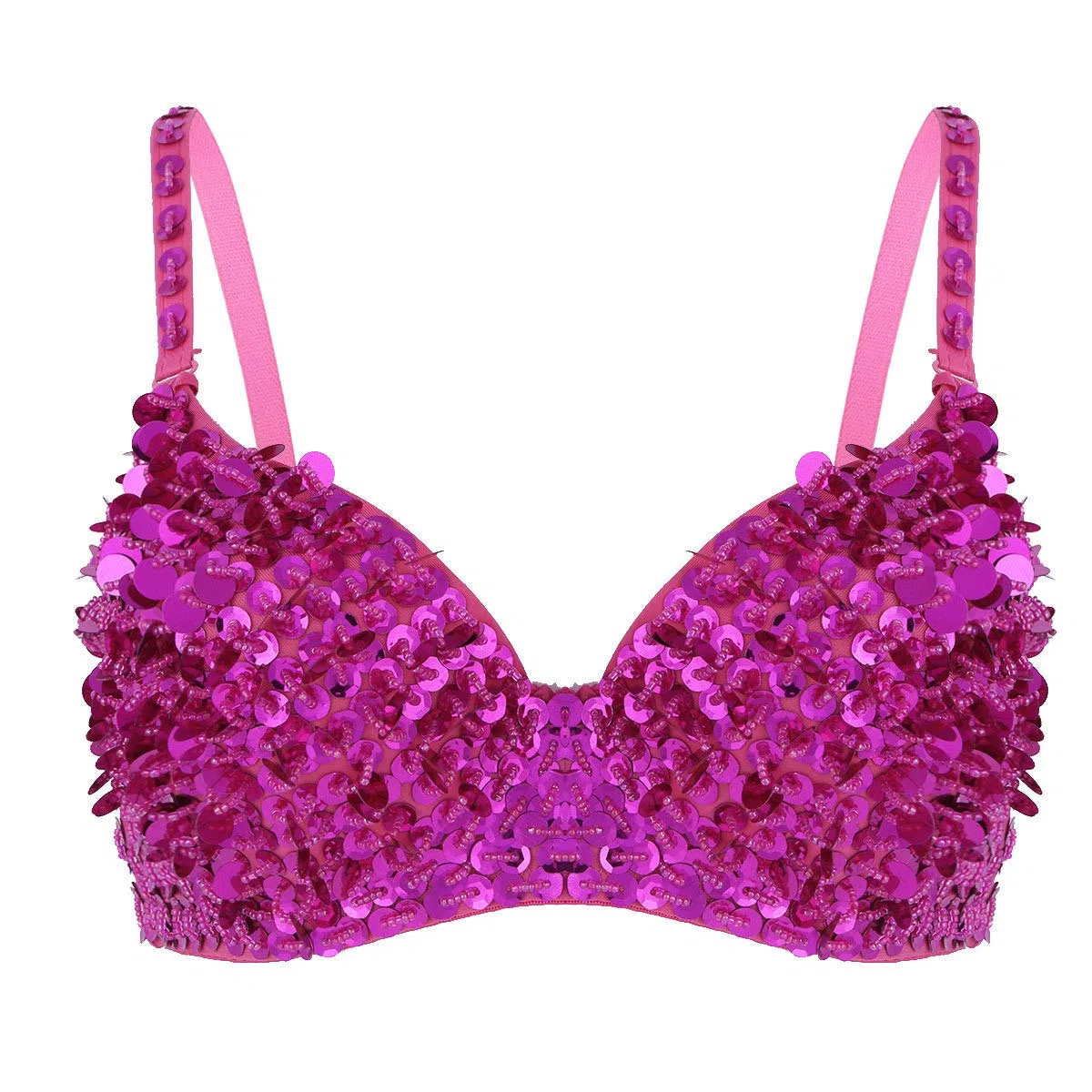 Sujetador con Alambre para Mujeres Lentejuelas Brillantes Fiesta Top Bustier con Purpurina Disfraz De Danza del Vientre Sexy Top Clubwear Gogo Dance Trajes Rave