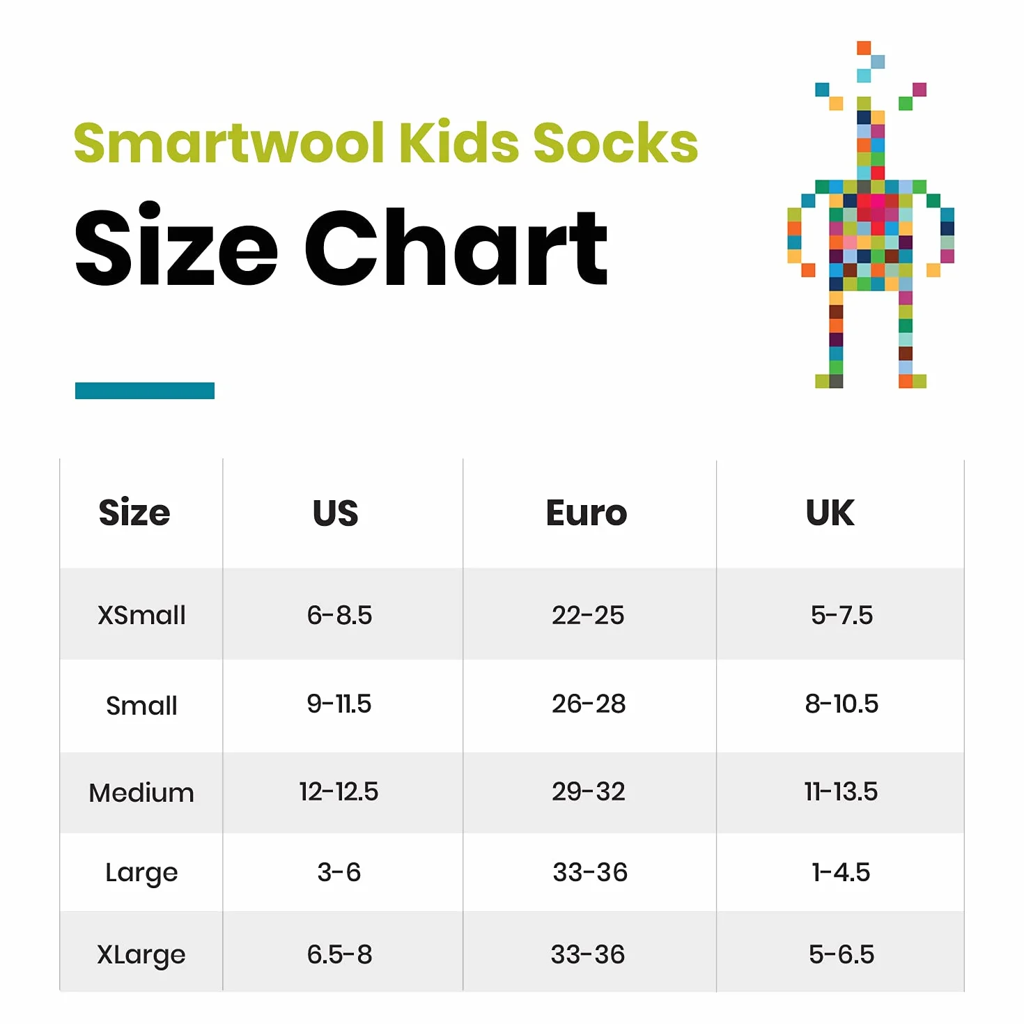 Smartwool Calcetines unisex para niños con cojín completo (paquete de 1)