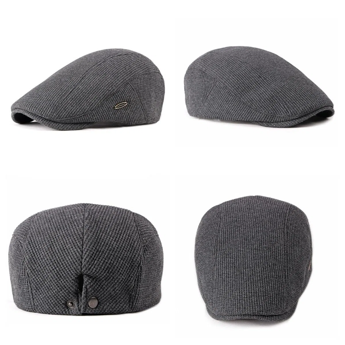 Gorra deslizante para hombre, ajustable, para otoño e invierno, gorra plana para hombre, gorra de conducción, gorra de cabbie cazador, boina de Newsboy
