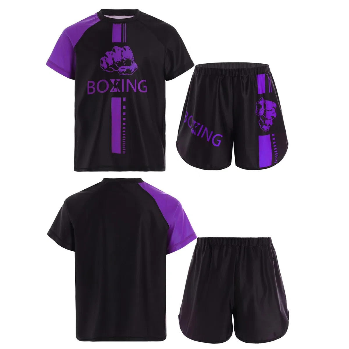 Ropa de boxeo para niños, chándal, muay thai, boxeo, pantalones cortos + camiseta artes marciales, artes marciales, artes marciales, artes marciales, artes marciales