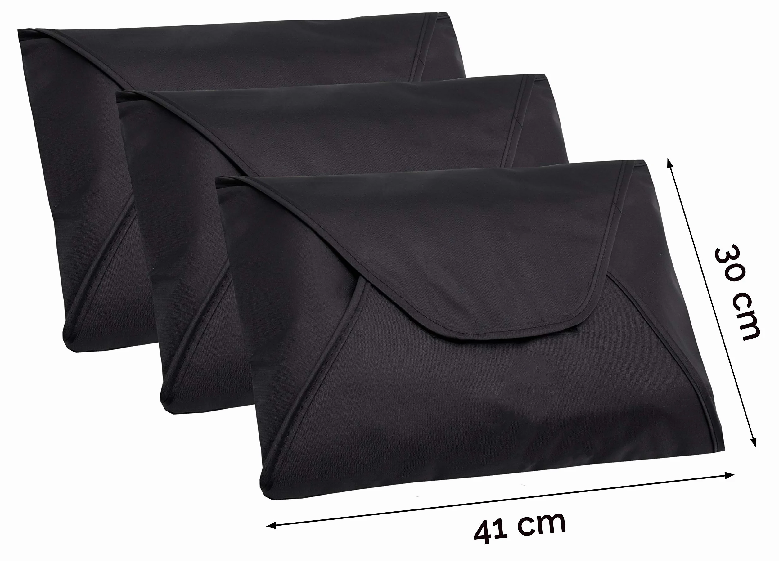 Zollner 3 organizadores de camisas para maleta, 43x30 cm, impermeables