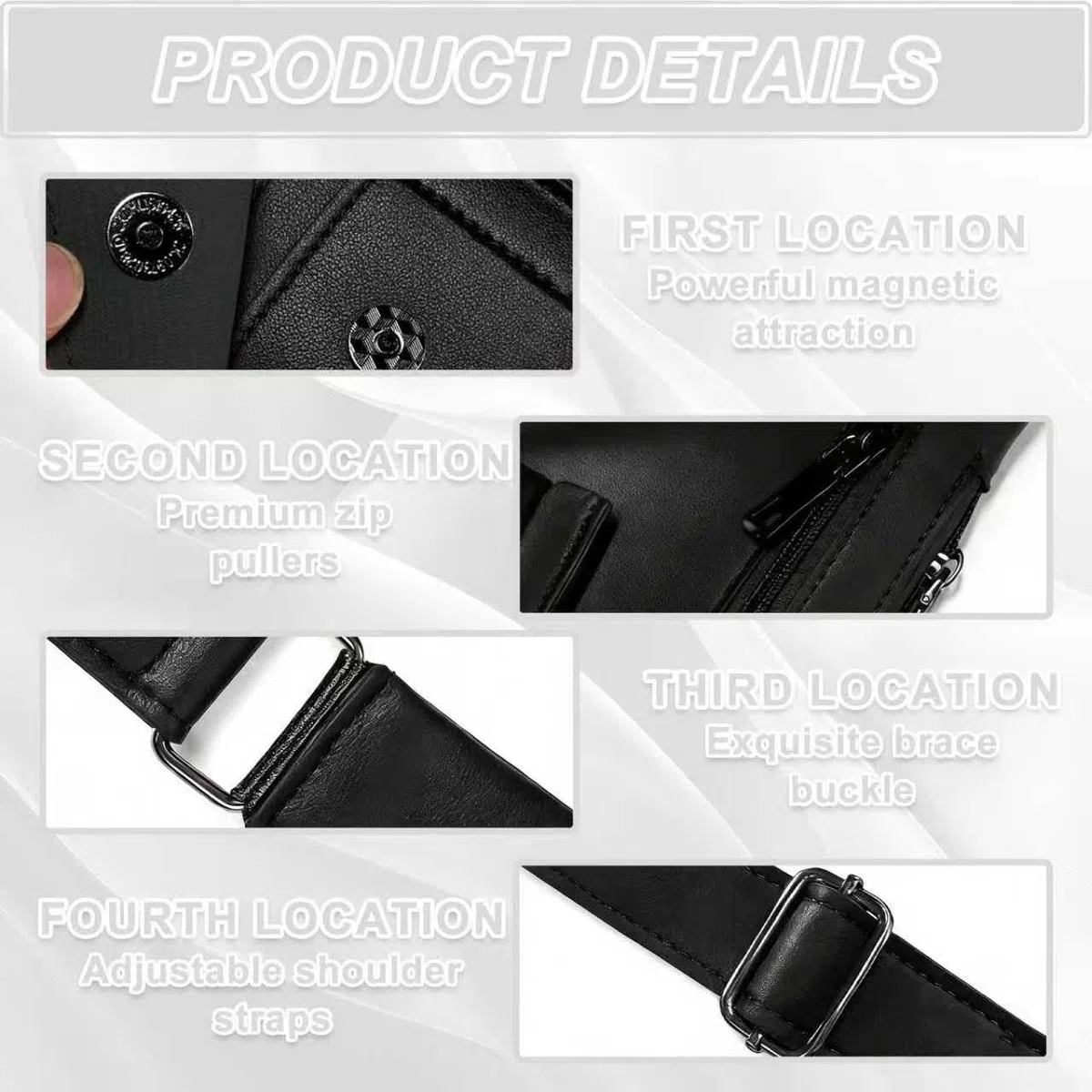 Bolso de Hombro Oculto para Antebrazo, Mochila de la Bolsa de Seguridad, Bolsa de Pecho Antirrobo para Viajes al Aire Libre