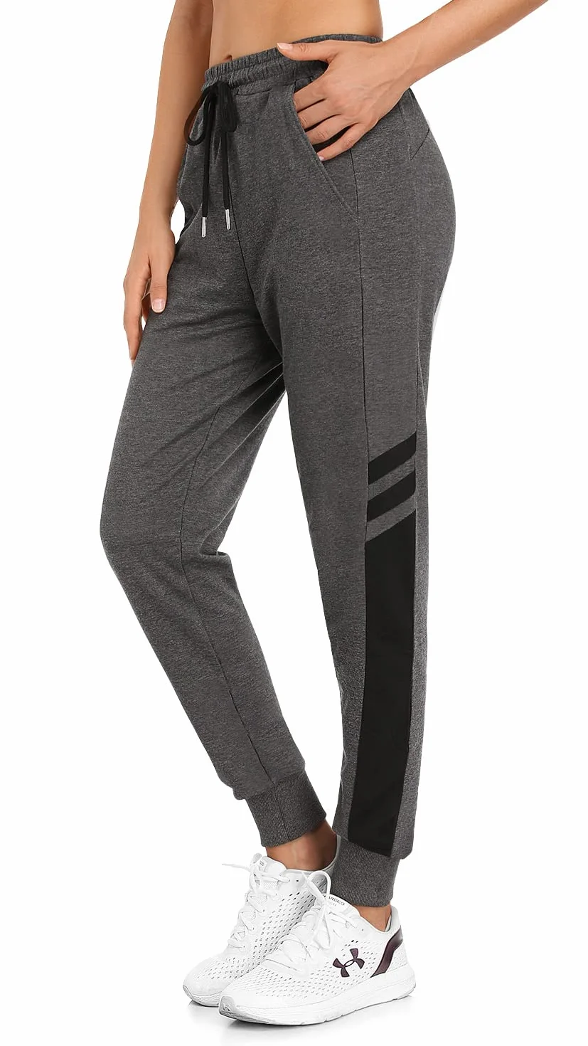 BENNIES Pantalon de Chandal Mujer Algodon Pantalones Mujer Invierno Jogger Pantalones Deportivos Largos Elastica Sweatpants con Bolsillos para Correr Running Casual Fitness Gimnasio Jogging