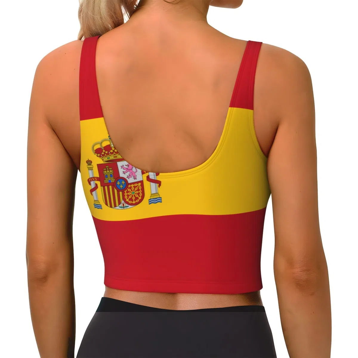 PHAYAH Chaleco Mujer Bandera España Sudadero Shapewear Tank Top Entrenamiento Pérdida de Peso Fitness Gimnasio Sauna