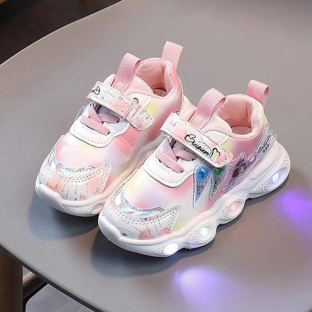 Zapatillas Deportivas Niña Zapatillas Luces Running Bambas, con Luces Led Brillantes, para Niña con Suela Goma Antideslizante