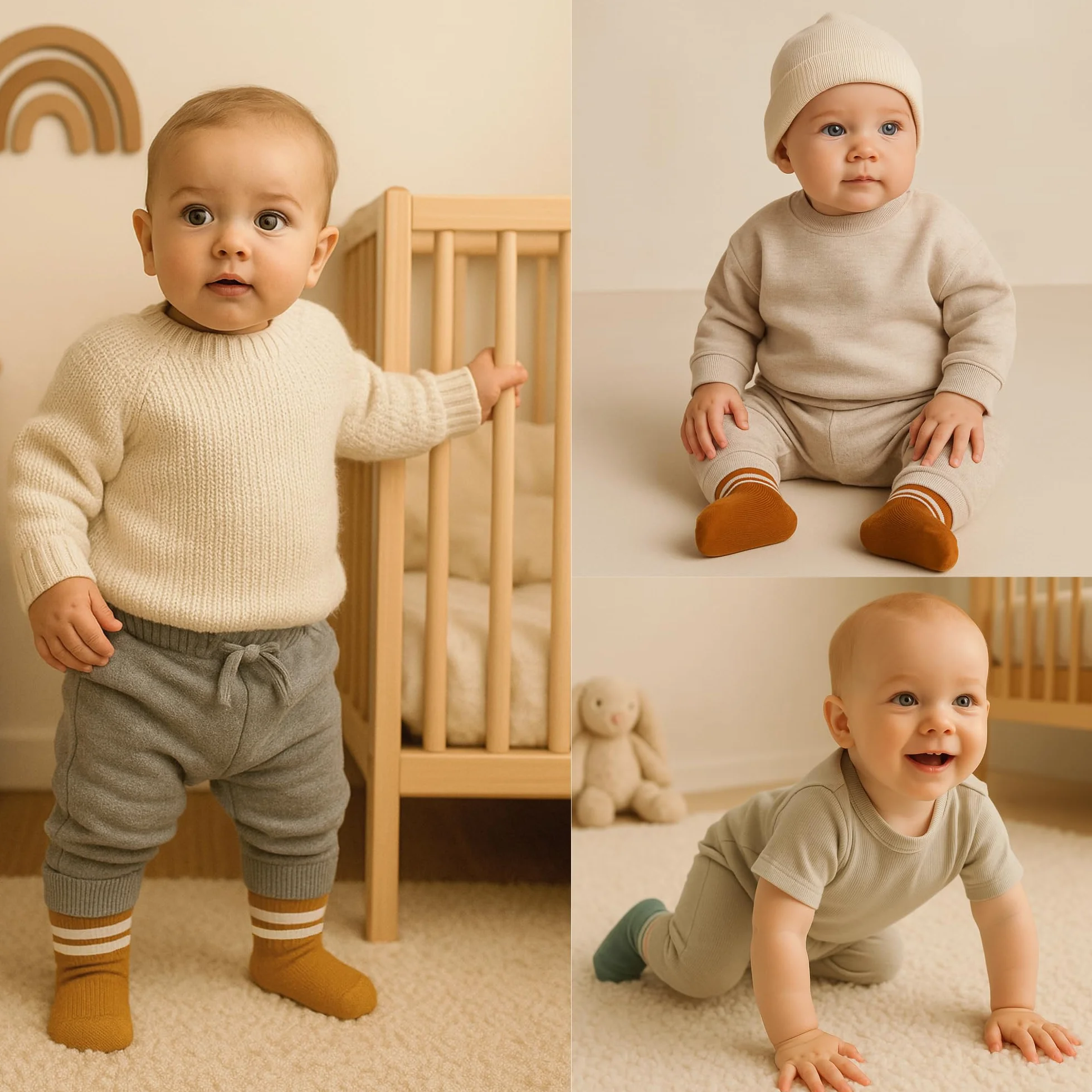 bistyle 6 pares de calcetines de bebé de algodón para recién nacidos de 0-3 meses a 2-3 años | Calcetines perfumados para bebés | Calcetines para niños y niñas