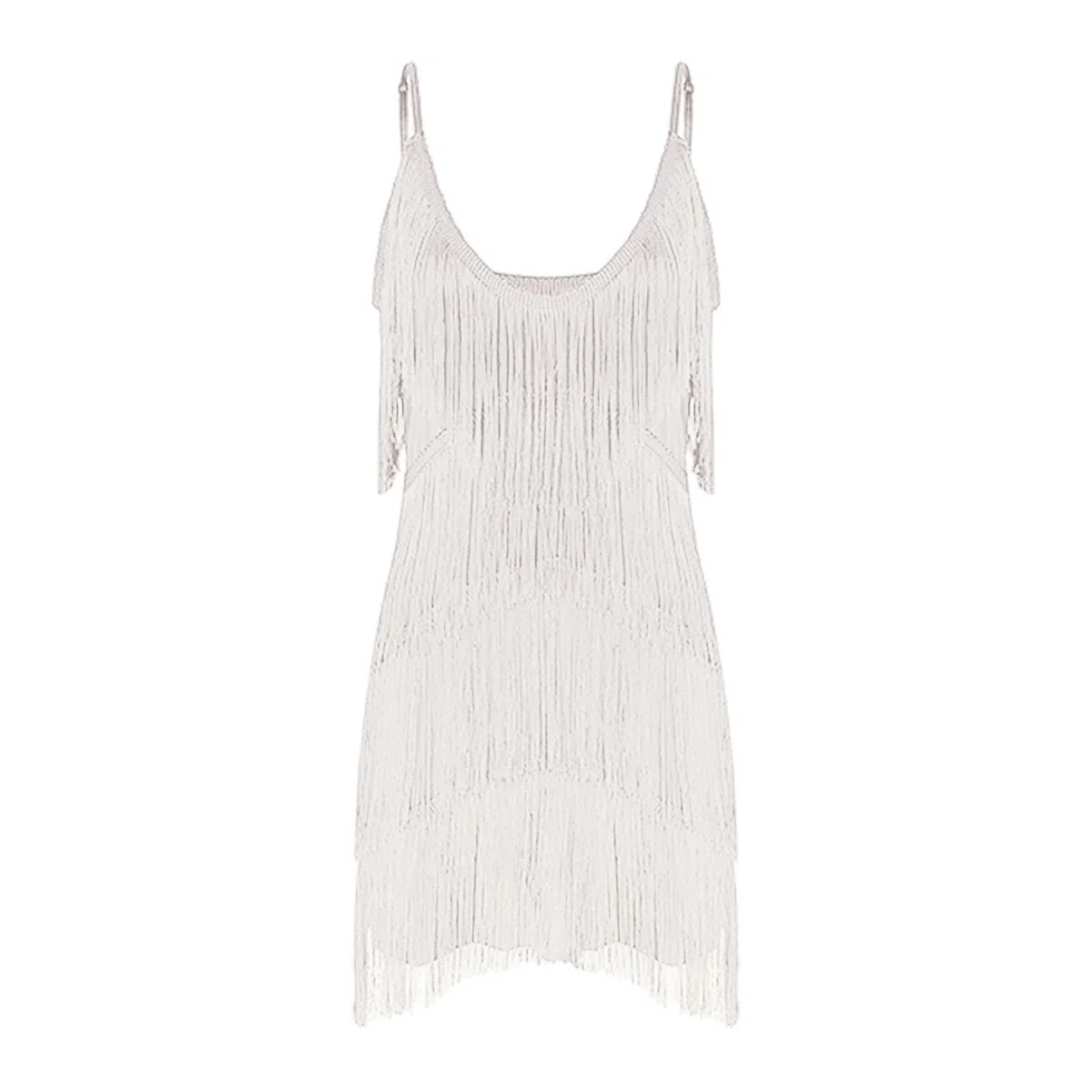 Vestido de mujer con borla halter de los años 20, vestido con flecos, con soporte, gran fiesta, vestido de carnaval con flecos