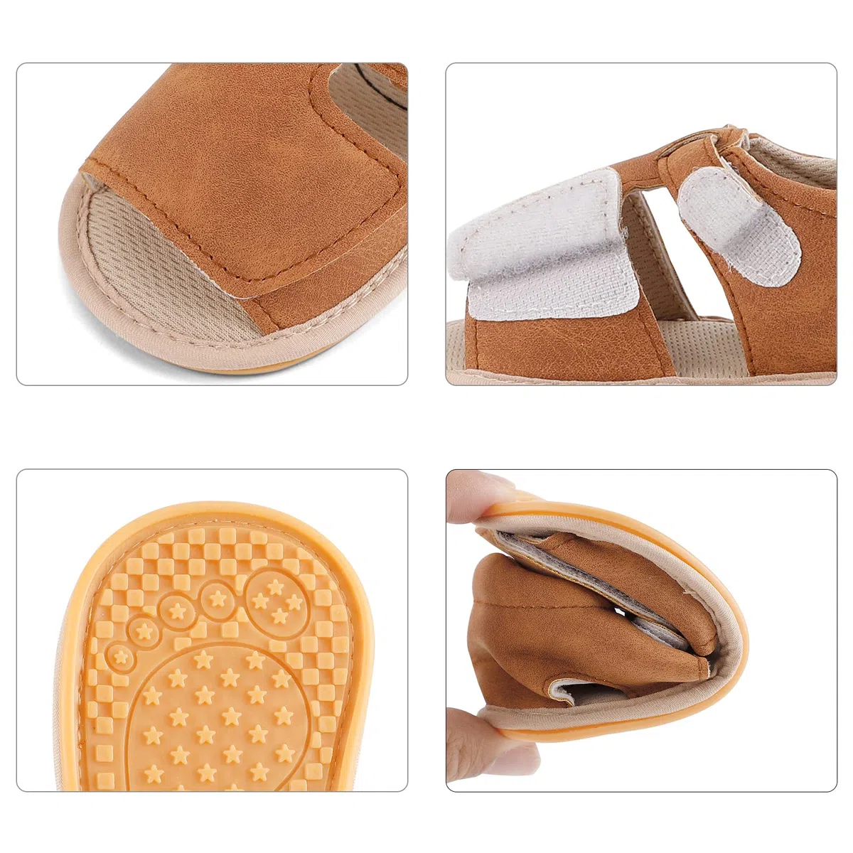 LACOFIA Sandalias Bebé Niños Niñas Zapatos Primeros Pasos Bebé Zapatos Infantiles Verano con Suela de Goma Antideslizante