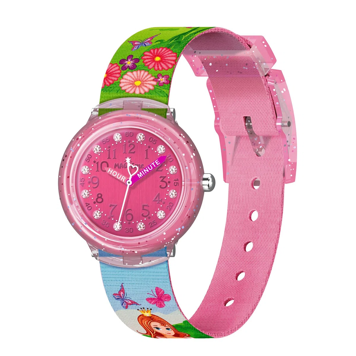 Reloj para Niños, Reloj Unicornio Estampados de Animal con Banda Textil Reloj Niño y Niña