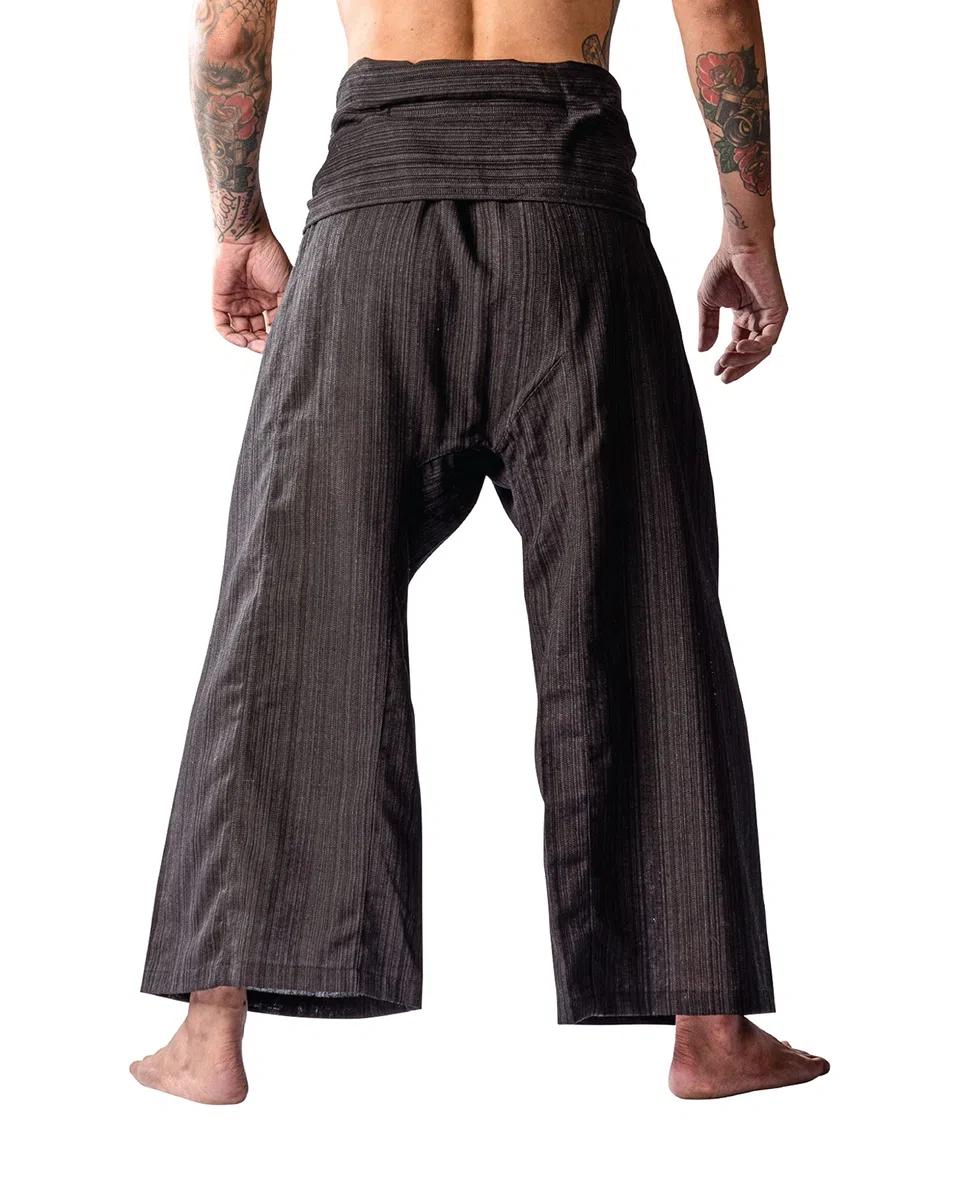 Pescador Pantalones Tailandeses Pantalones Tamaño Libre Yoga Algodón