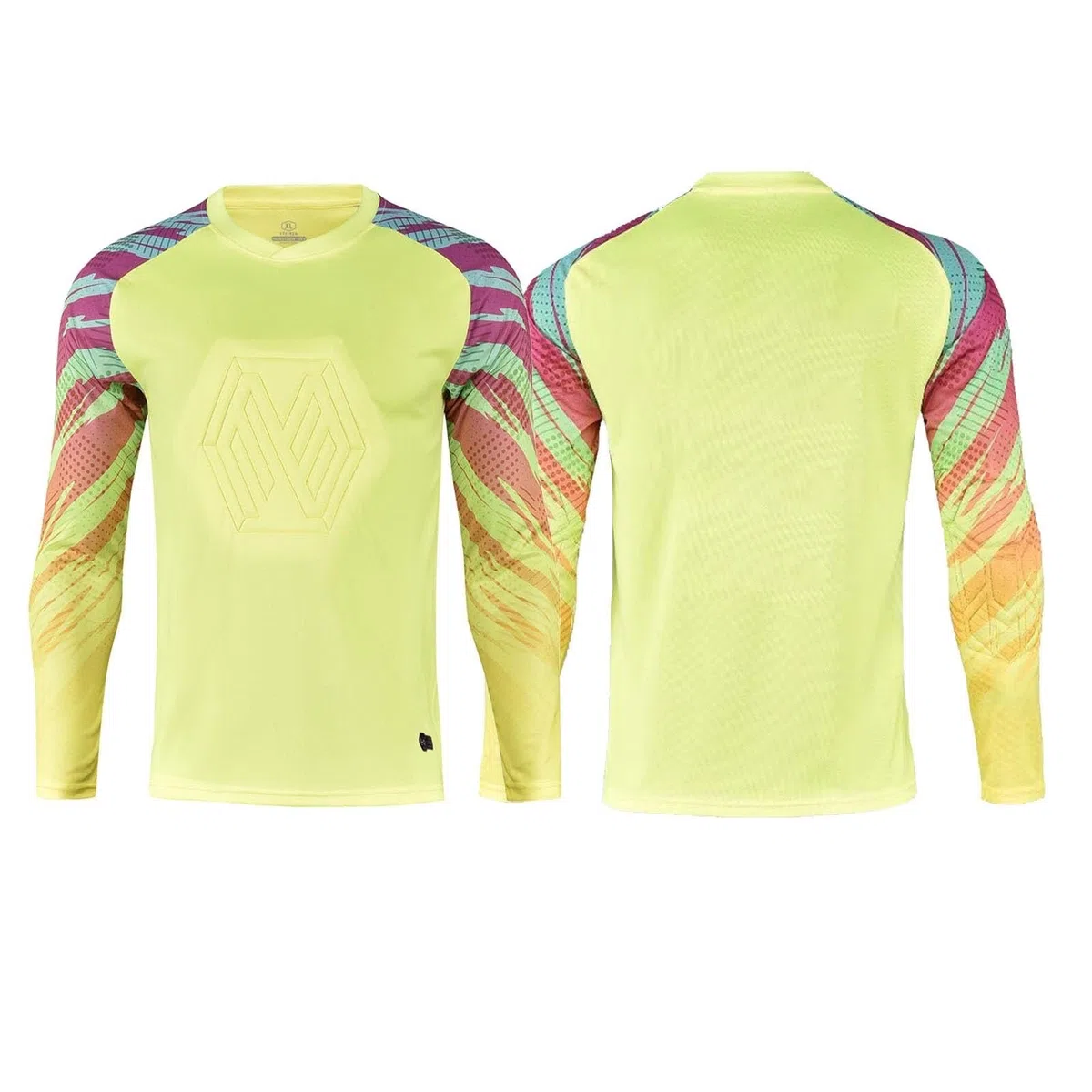 Camiseta Portero niño, Hombre y Mujer de Traje Equipaciones de Futbol Personalizada para Niños Adultos con Nombre Personalizado Número Logotipo del Equipo(Yellow)