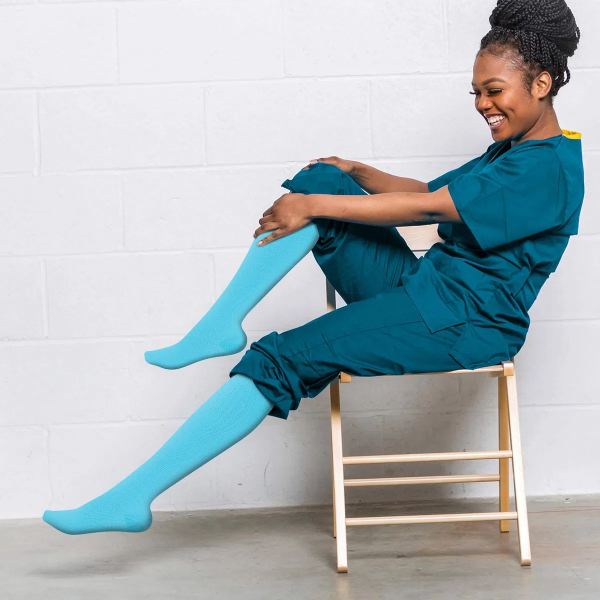 ACTINPUT 3/7 Pares Calcetines de compresión para Mujeres y Hombres 20-25 mmHg es el Mejor atlético, Correr,Escalar Montaña,Vuelo, Viajes, Enfermeras, Edema