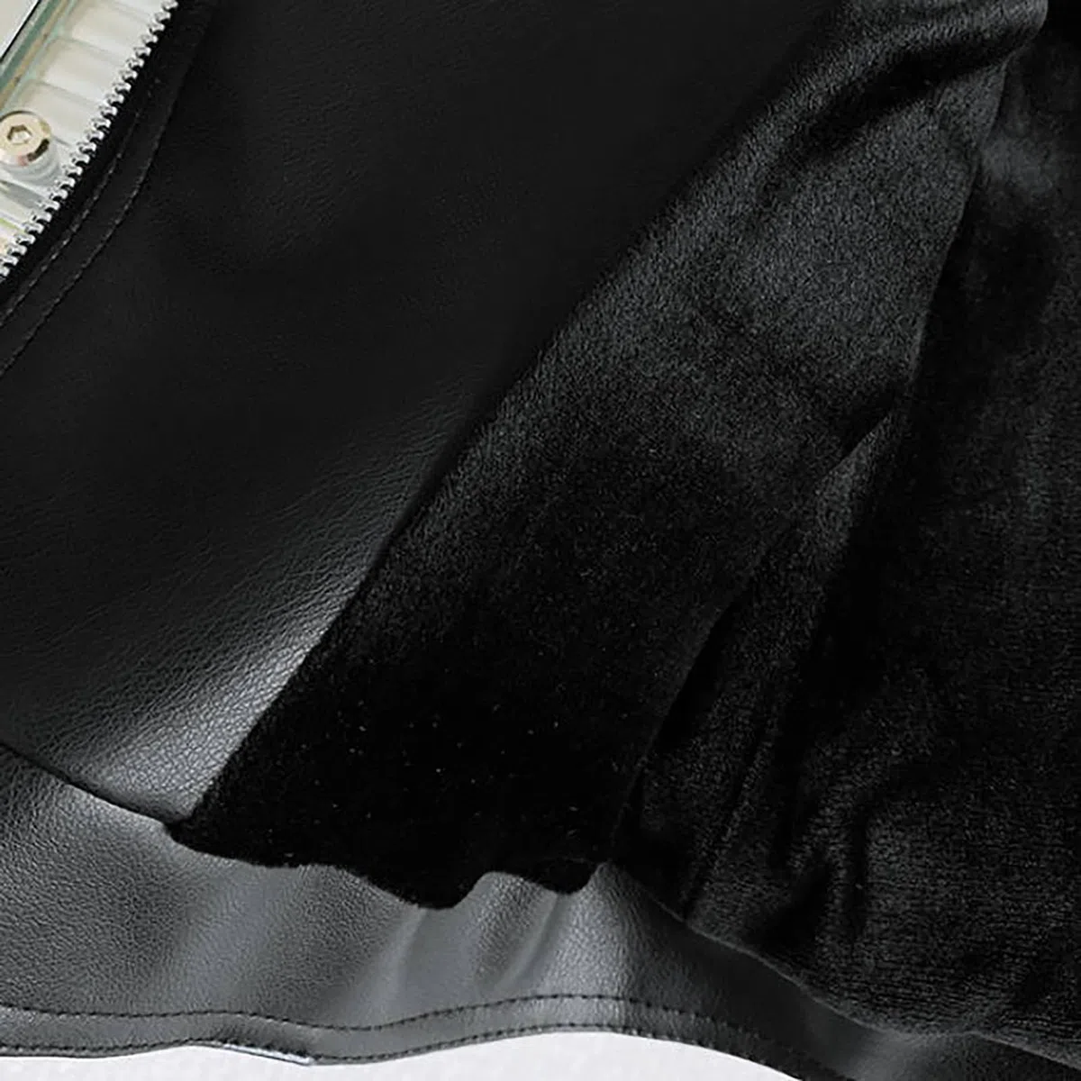 Generisch 2025- Chaqueta de cuero con cremallera grande para niña, estilo bonito, fresco, chaqueta de invierno, ropa superior de moda para recién nacidos