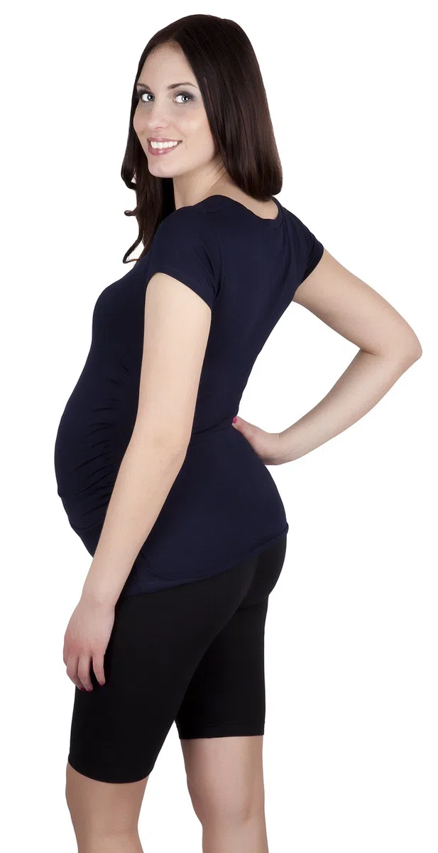 Mija - Leggins cosechados 1/2 de maternidad Buena calidad 95% Algodón 4008