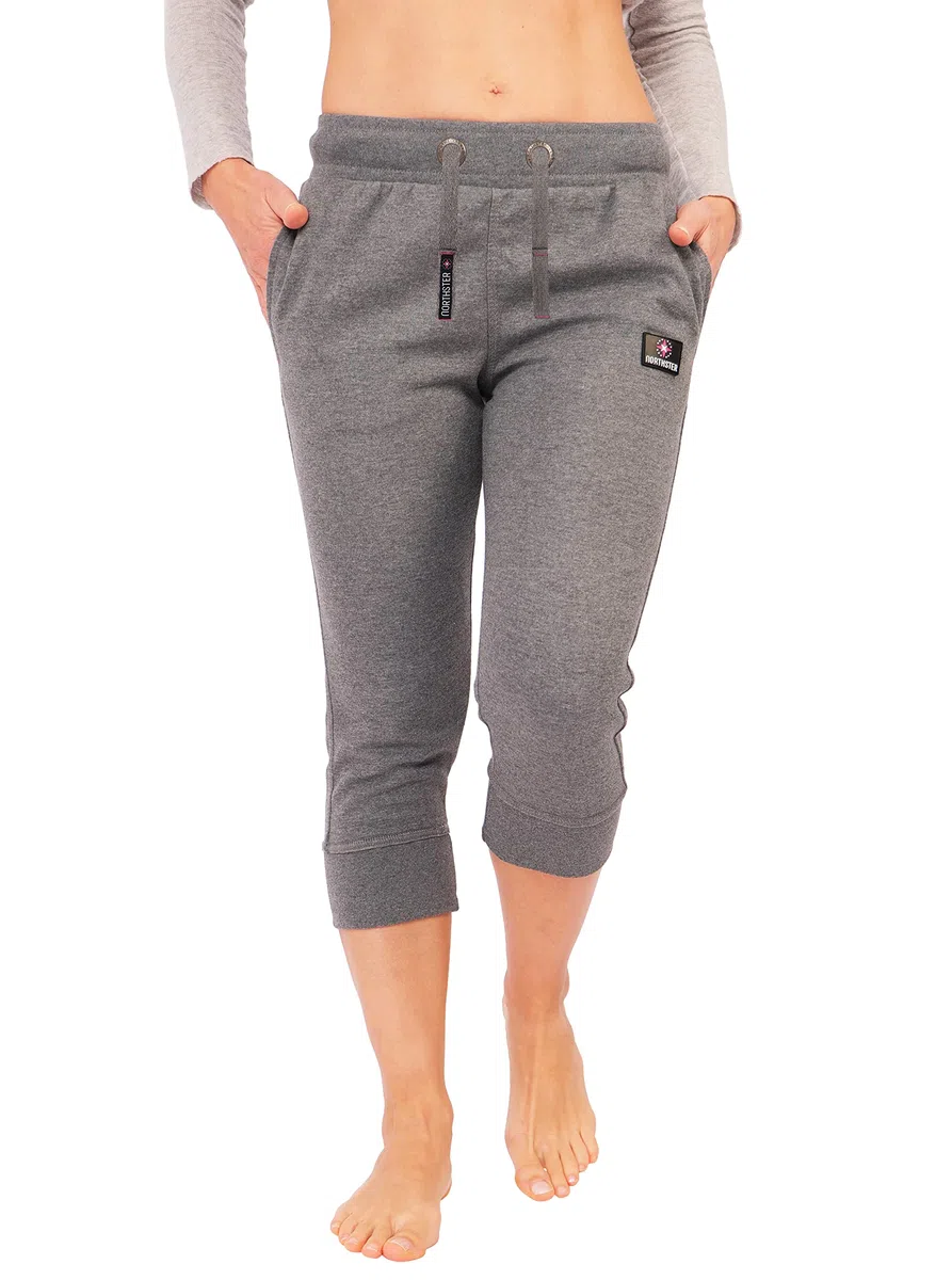 Northster Pantalón deportivo Capri 3/4 para mujer