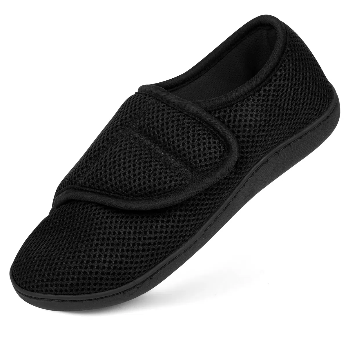 HOTUT Zapatillas ortoApédicas para diabéticos, Zapatos Diabéticos para Hombre, Ajustable Zapatos Turgente Pies Pantufla, para Diabéticos, para Pies con Edema