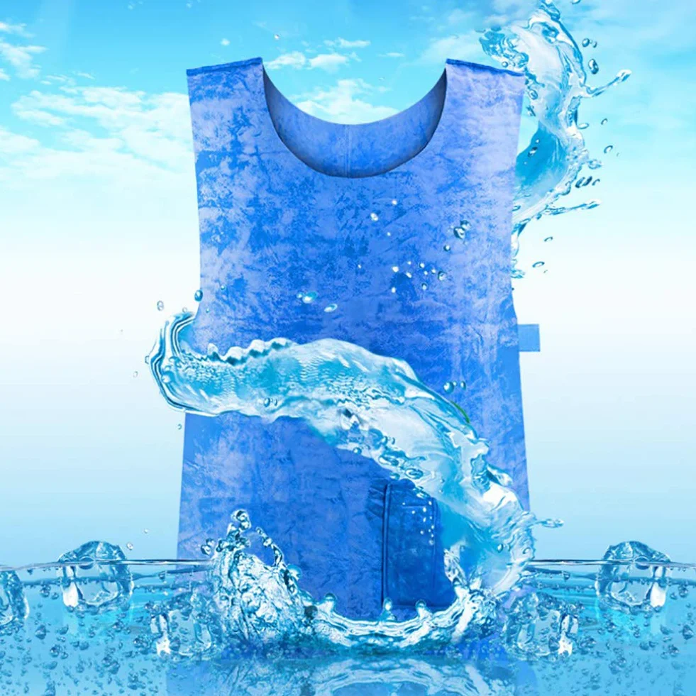 Chaleco de verano para hombres y mujeres, chaleco de frío de verano, chaleco antifrío PVA, chaleco impermeable de tejido de agua, chaleco de deporte al aire libre, chaleco de trabajo