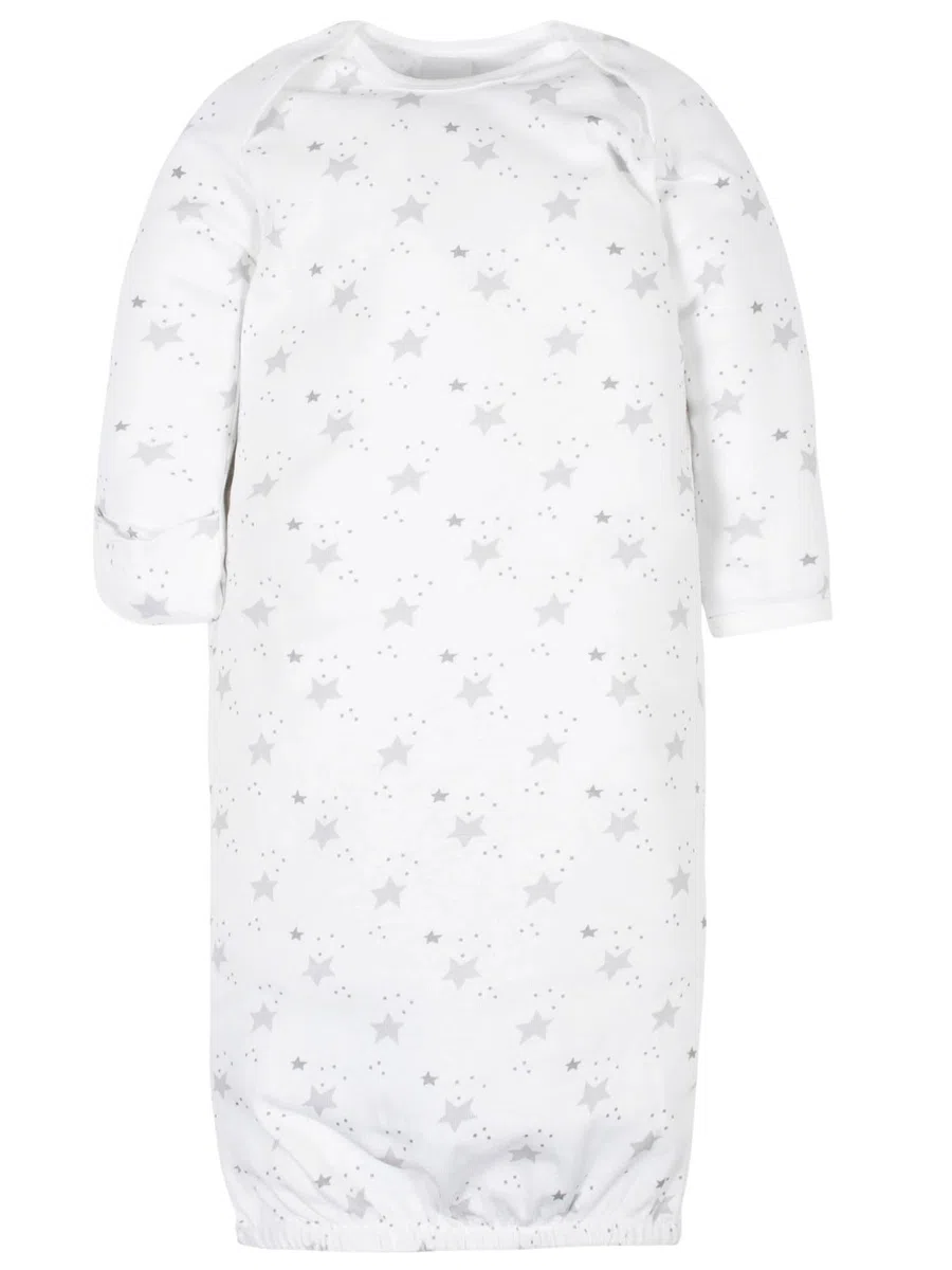 Gerber Baby Boy and Girls 4-Pack Sleeper Gown Bata para Dormir bebés niñas (Pack de 4)