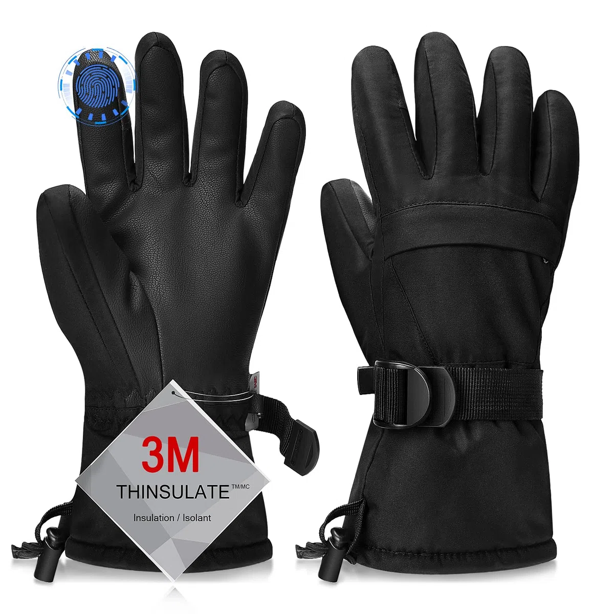 Guantes Esquí Impermeables Respirables para Hombre y Mujer