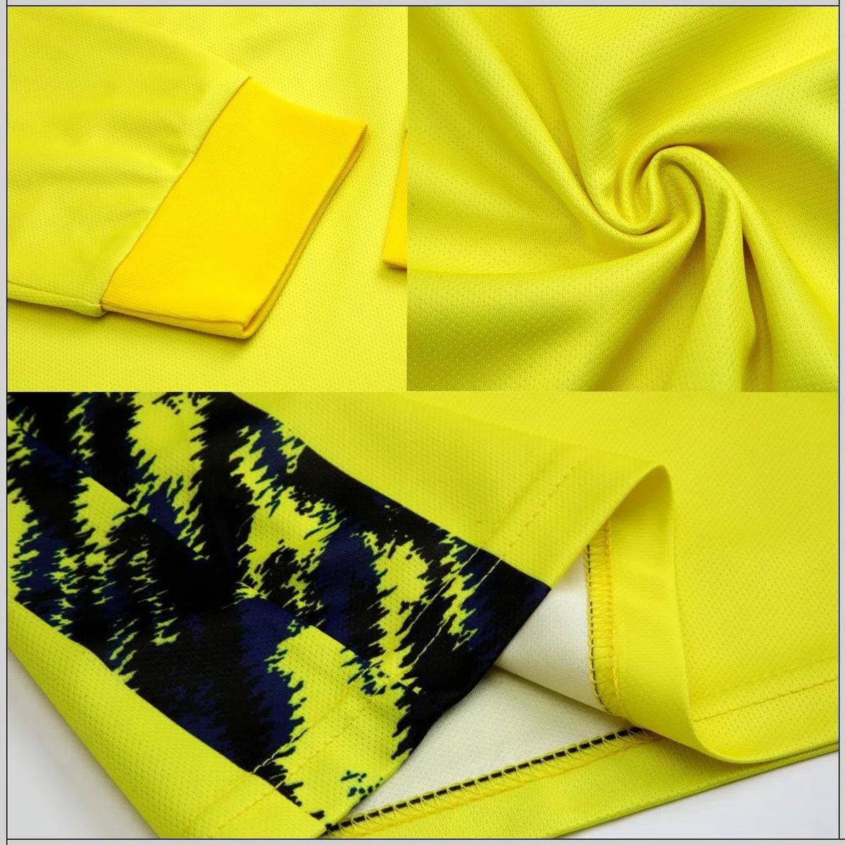 Camiseta Portero niño, Hombre y Mujer de Traje Equipaciones de Futbol Personalizada para Niños Adultos con Nombre Personalizado Número Logotipo del Equipo(Yellow)