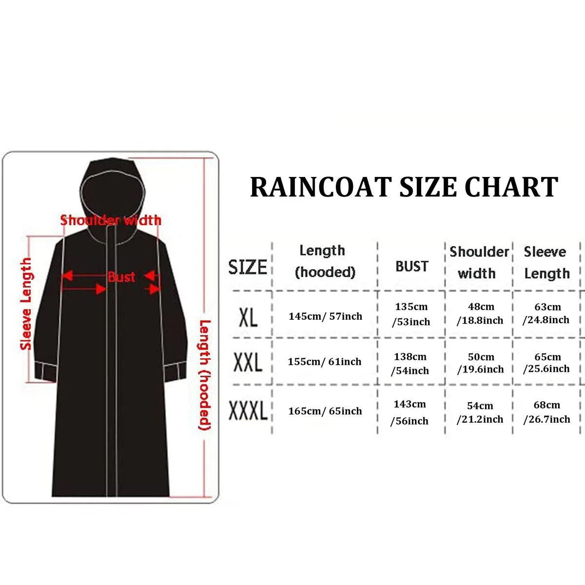 Poncho de Lluvia Larga con Capucha Adultos Mujer Hombre EVA Capa de Lluvia Ligero Reutilizable Impermeable Chaqueta de Lluvia para Acampar Senderismo Ciclismo Motociclismo