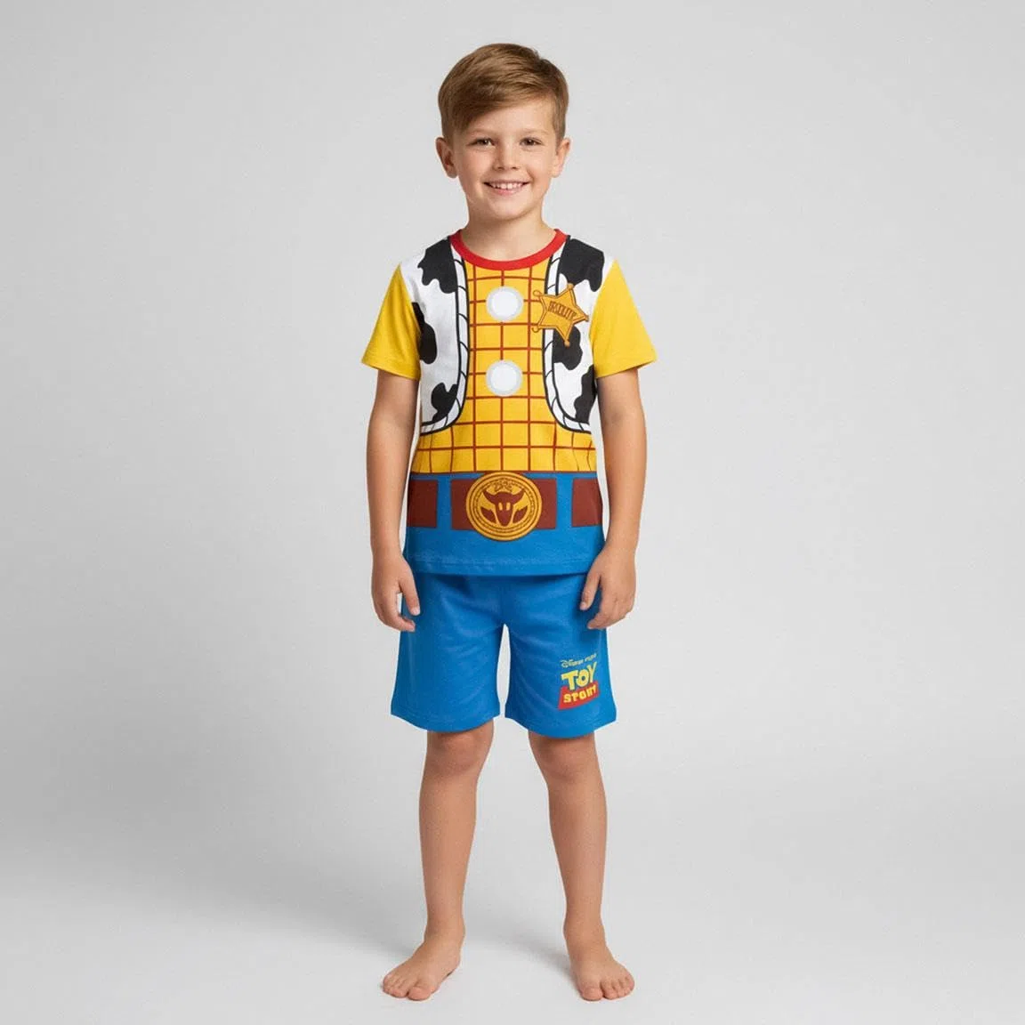 Pijama Corto Toy Story 2 Piezas para Niños y Niñas - Pijama Infantil Suave, Cómodo y Transpirable, Ropa para Dormir y Descanso