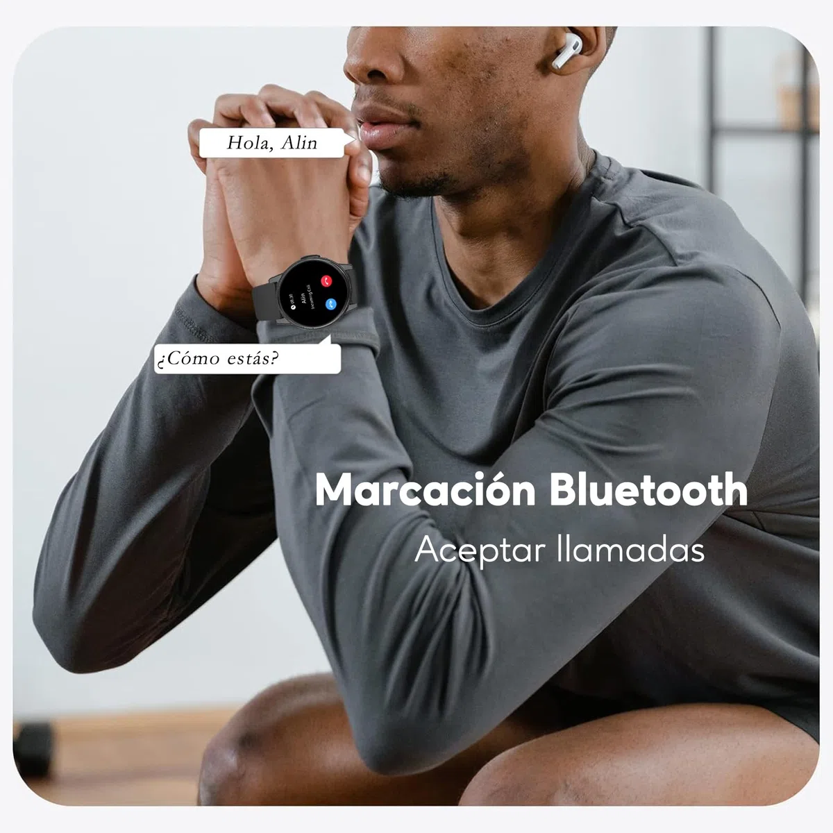 Reloj Inteligente Mujer Hombre, 1.38'' Smartwatch con Llamadas Bluetooth, 120+ Modo Deportivos Pulsera Actividad con Pulsómetro/Monitor de Sueño, Impermeable IP68 Smart Watch para Android/iOS