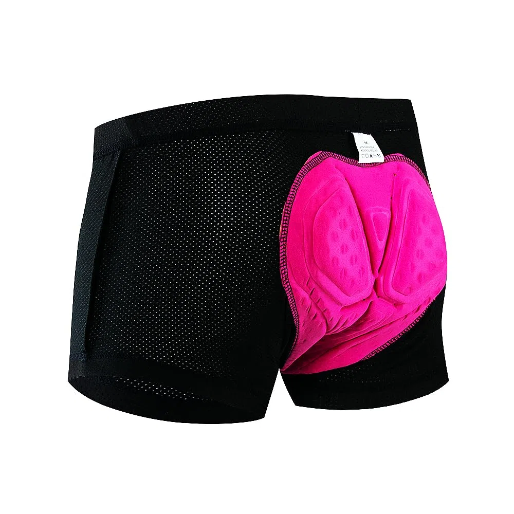 Culotte Ciclismo Hombre Pantalones cortos de ciclismo transpirables, ropa interior de ciclismo con almohadilla de gel 20D, a prueba de golpes, ropa interior for bicicleta de montaña y carretera, panta