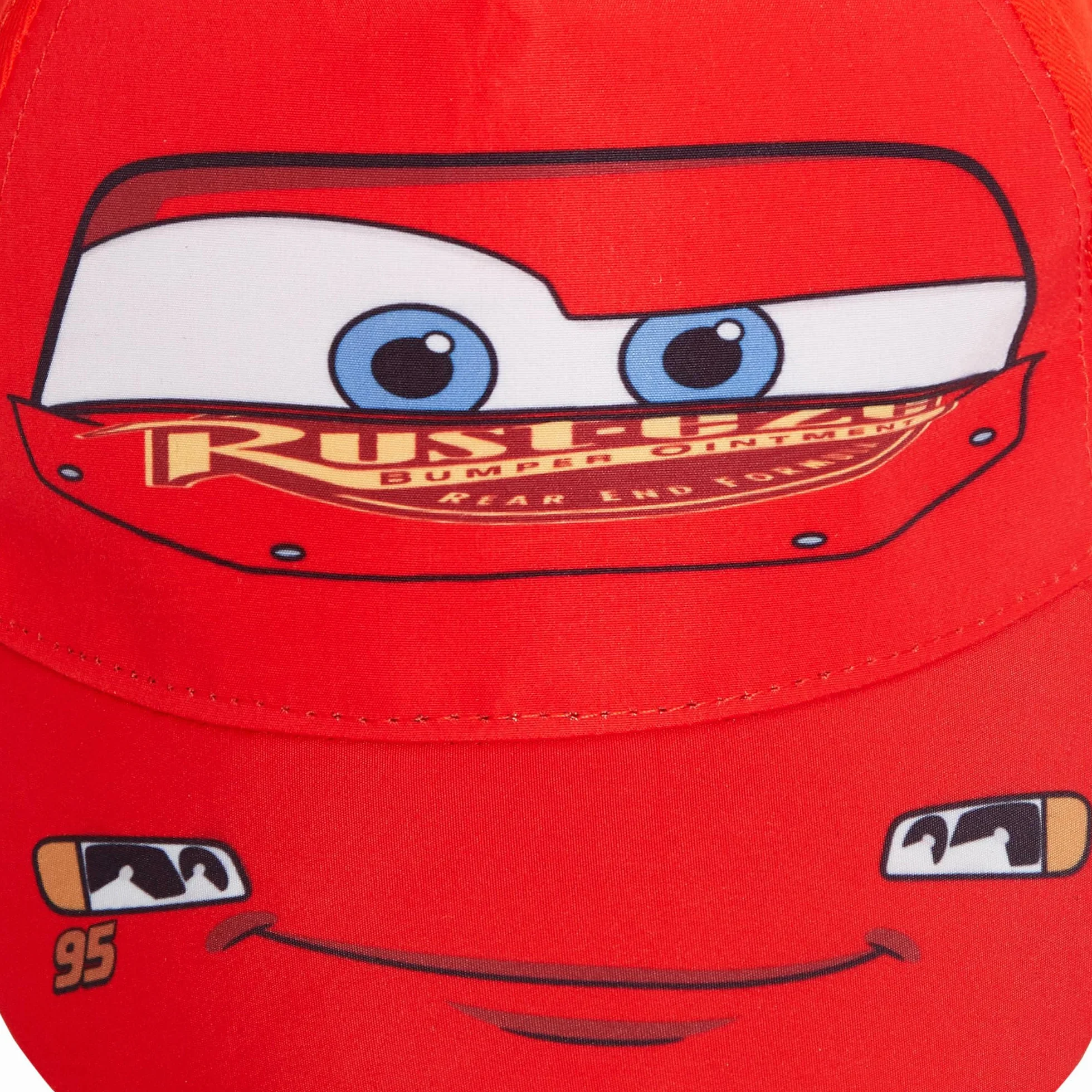 Disney Gorra de béisbol con diseño de Cars para niños, diseño de Rayo McQueen, accesorio de vestir ajustable