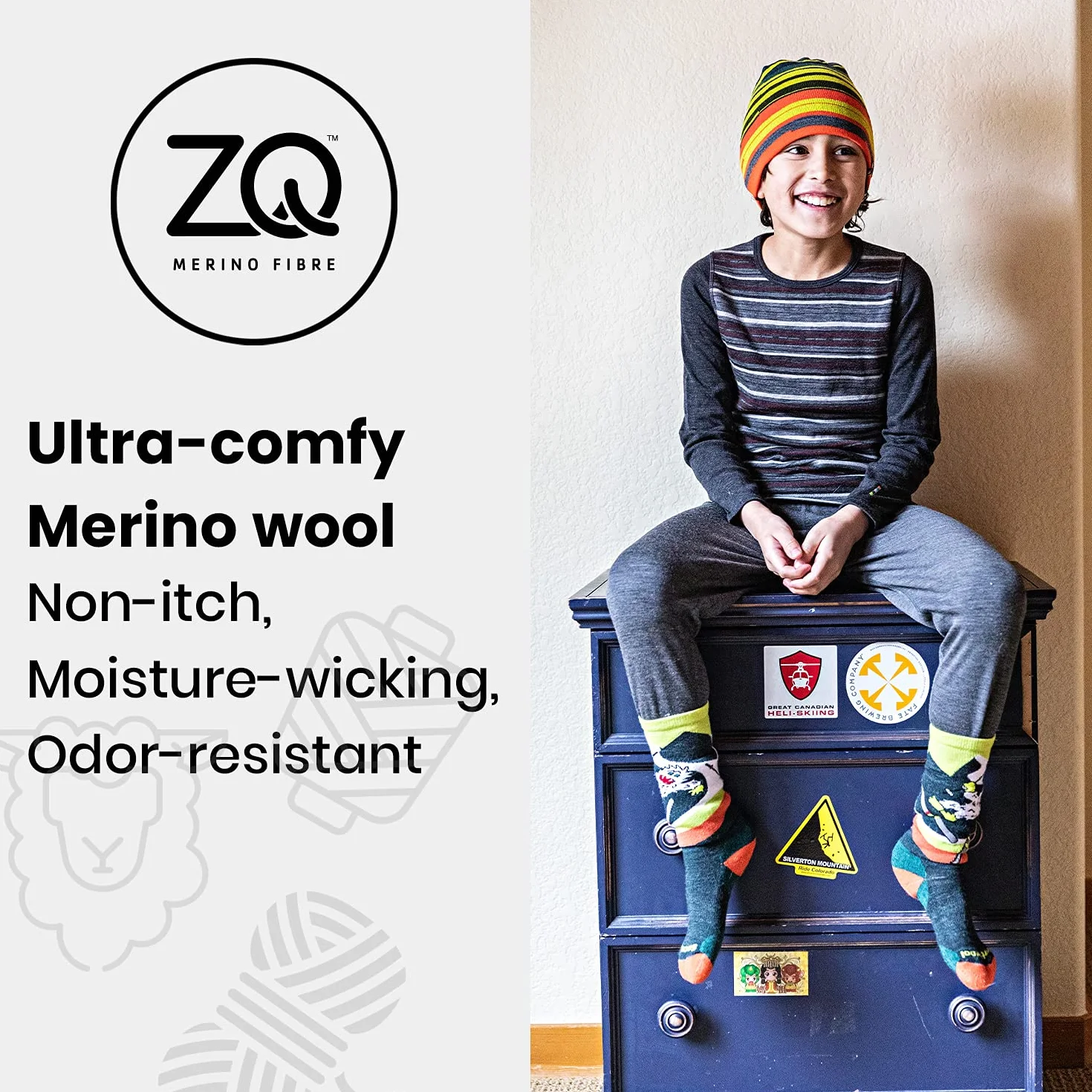 Smartwool Calcetines unisex para niños con cojín completo (paquete de 1)