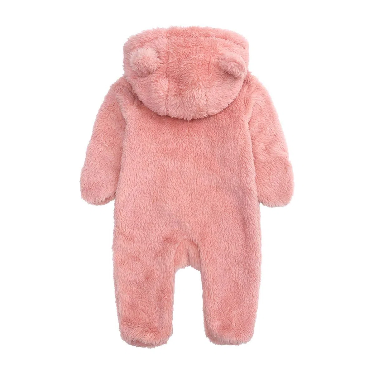 Mono de Lana para bebé recién, Mono Bebe Invierno, Mameluco Bebe con Capucha, Ropa de Abrigo para Niñas Niños con Cremallera, Buzo Bebé Invierno Polar 0-12 Meses