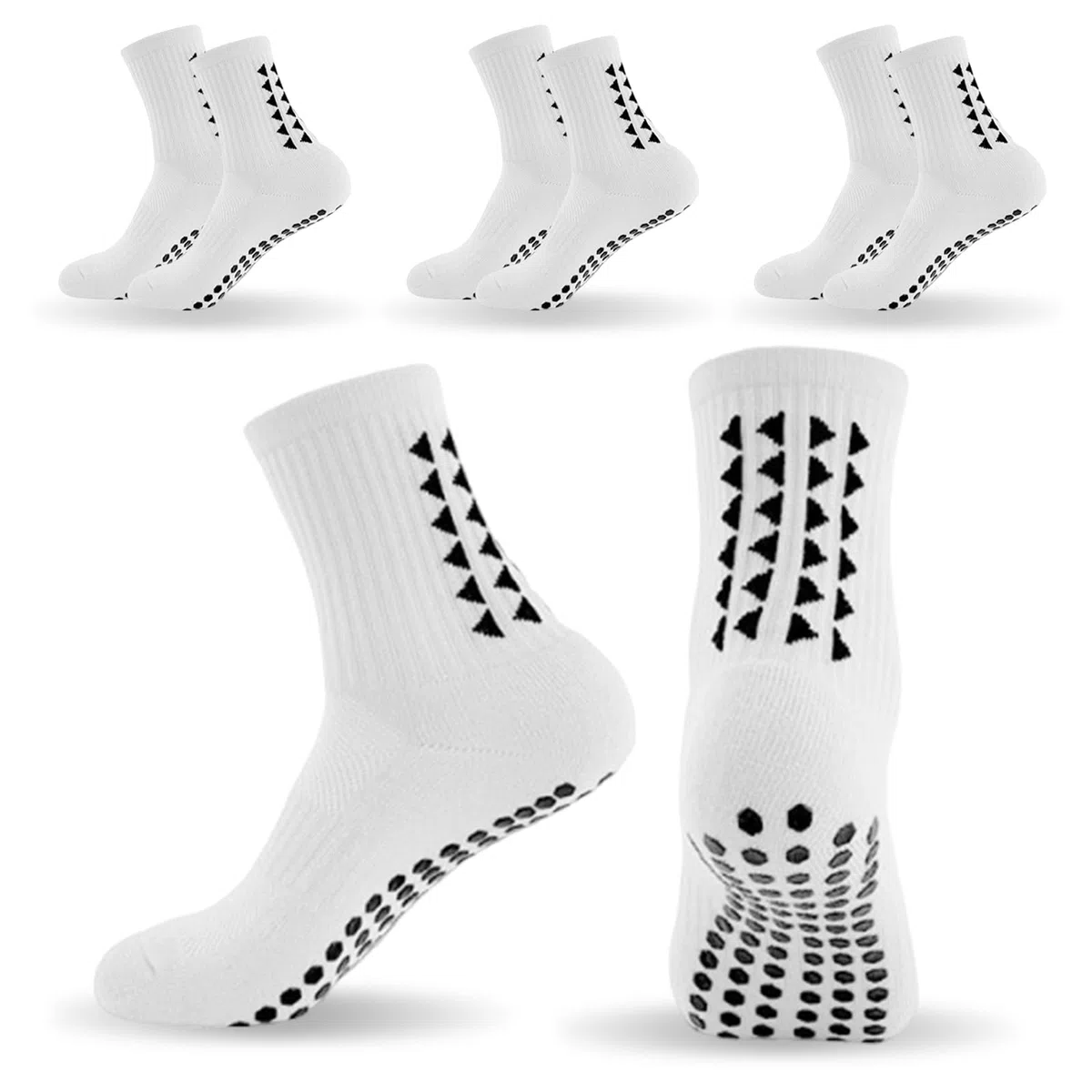 3 pares de calcetines transpirables para niños, calcetines de agarre que absorben el sudor, calcetines de agarre para niños, calcetines de fútbol para correr, hockey, fútbol, rugby, de 9 a 12