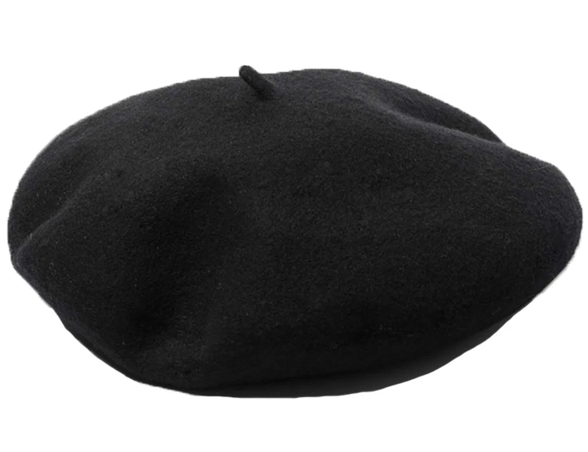 Hombres Adultos Unisex Sólido Lana Artista Sombrero de Boina Francés