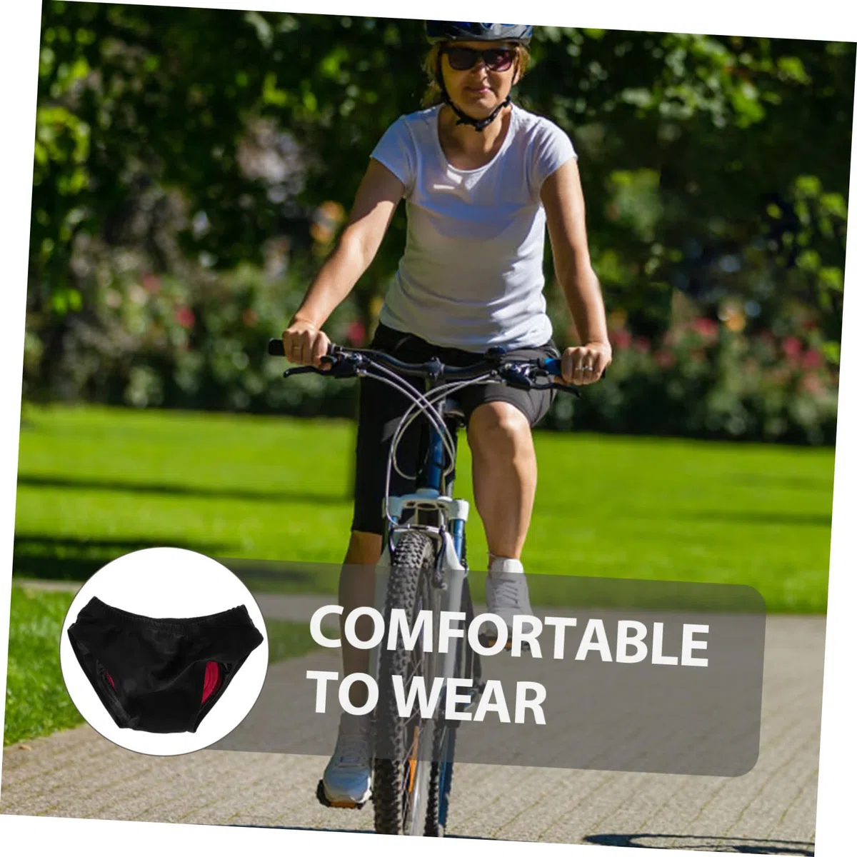 Mikikit Ropa Interior Acolchada para Ciclismo Mujer Fibra Elástica y Diseño Fácil de Limpiar, para Aventuras en Bicicleta de Carretera